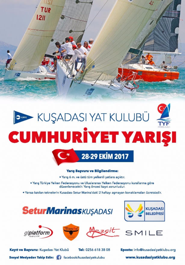 KAYK CUMHURİYET KUPASI YAT YARIŞI  28-29 EKİM 2017